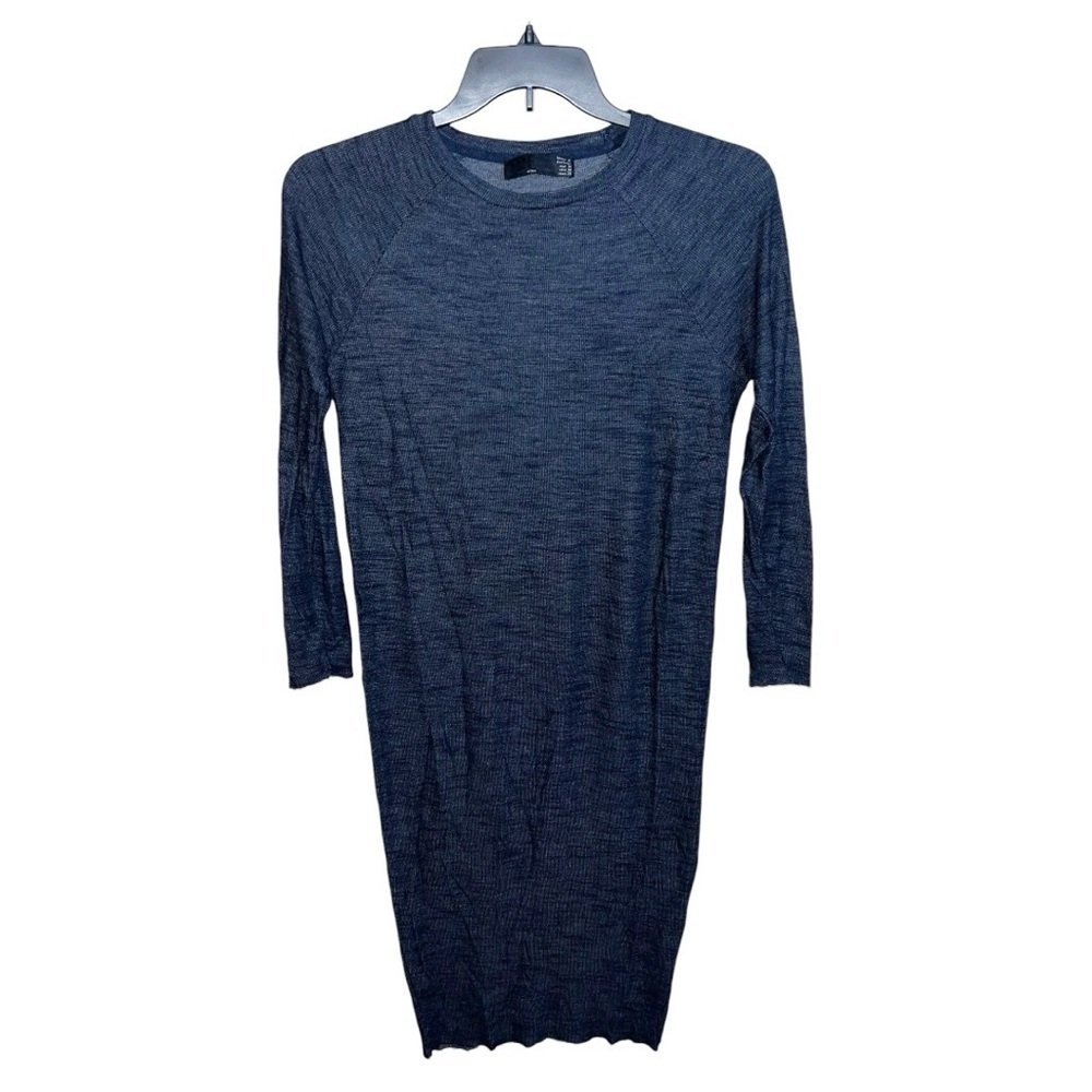 Zara TRF Dress Women’s Size M Blue Long Length Long Sleeve Casual